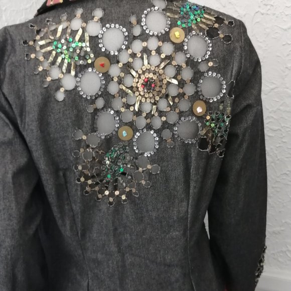 Womans Sandy Starkman Jean Jacket - Picture 4 of 8